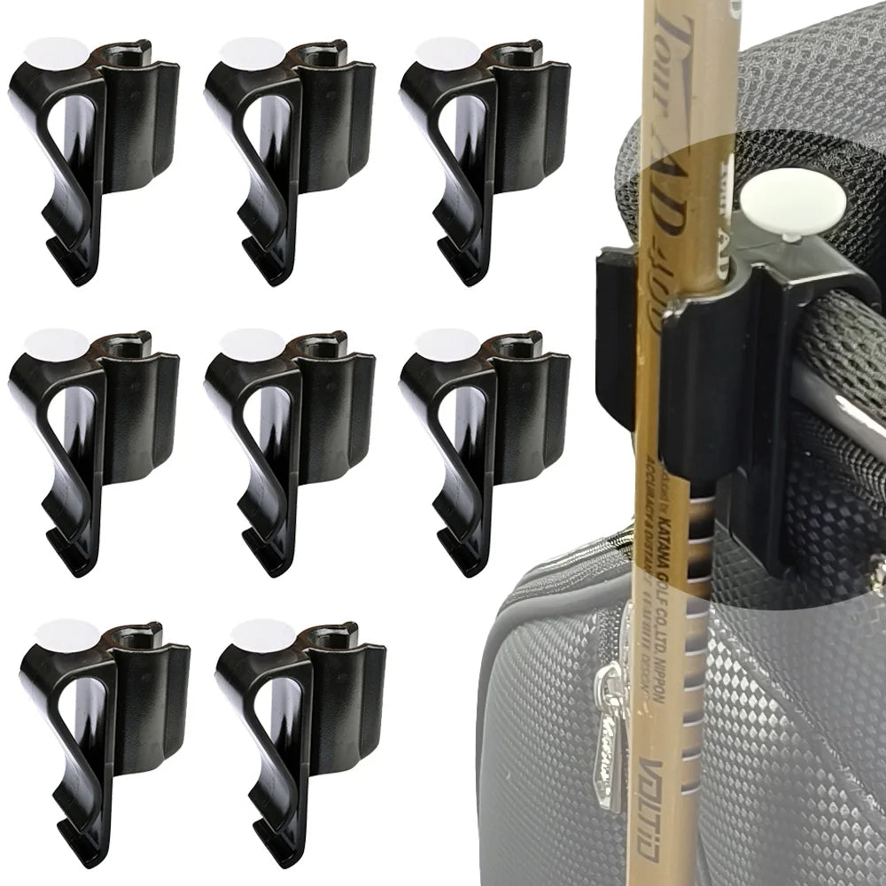 Golf Club Bag Clips - Durable Black Putter Clamp Holder Organizer for Men and Women
